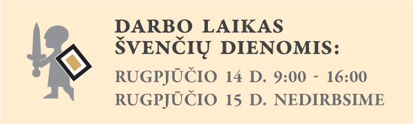 Dėmesio! Darbo laikas šventiniu laikotarpiu